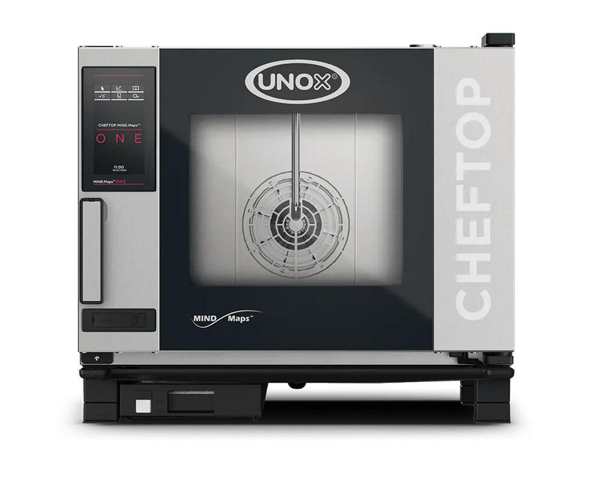 Unox CHEFTOP MIND.Maps ONE Low-Power Chef-Led Commercial Combi Oven – 5-Tray GN 1/1 – Electric — XEVC-0511-E1LM-LP