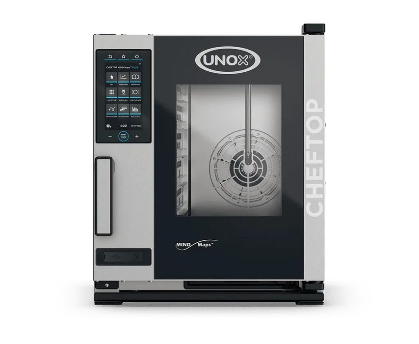 Unox CHEFTOP MIND.Maps PLUS Compact Countertop Intelligent Commercial Combi Oven – 5-Tray GN 2/3 – Electric — XECC-0523-EPLM