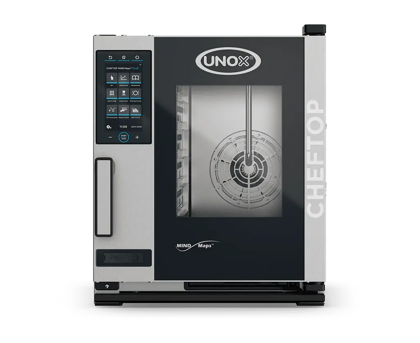 Unox CHEFTOP MIND.Maps PLUS Compact Countertop Intelligent Commercial Combi Oven –  – Electric — XECC-0513-EPLM-MS
