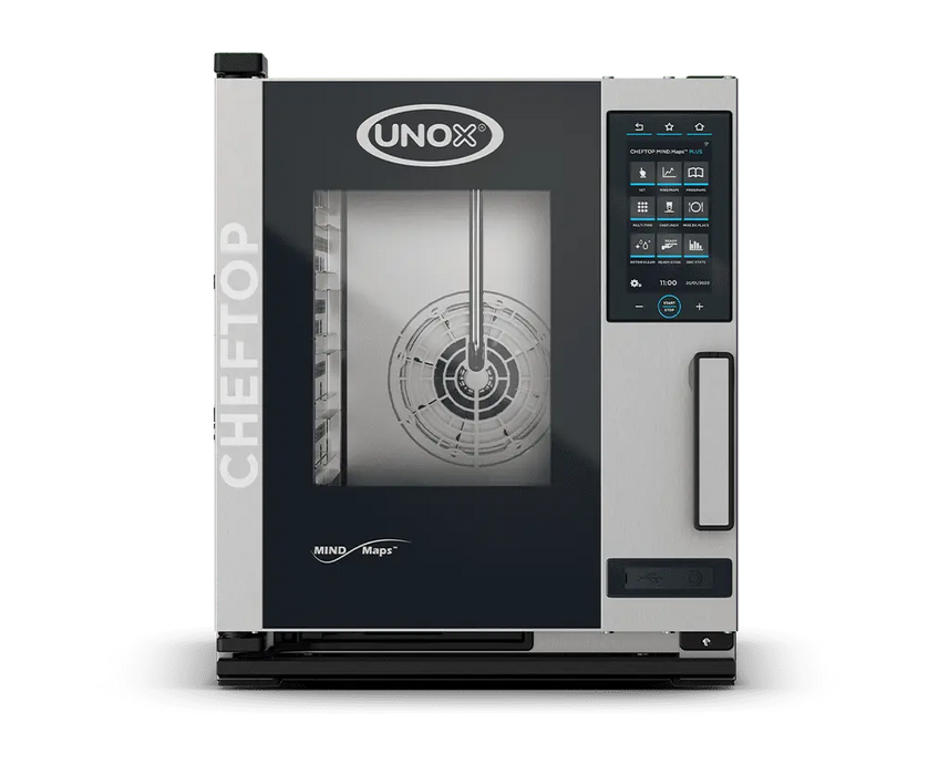 Unox CHEFTOP MIND.Maps PLUS Compact Countertop Intelligent Commercial Combi Oven –  – Electric — XECC-0513-EPRM-MS
