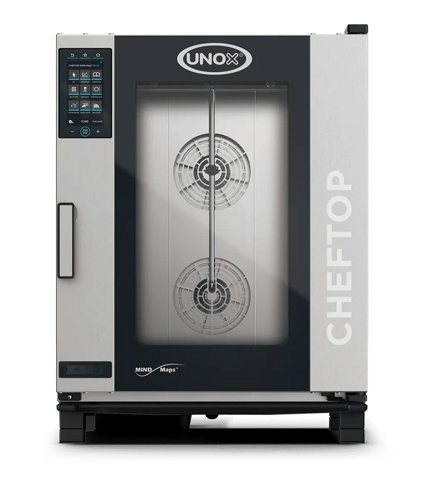 Unox CHEFTOP MIND.Maps PLUS Intelligent Commercial Combi Oven – 10-Tray GN 1/1 – Gas — XEVC-1011-GPLM-MS