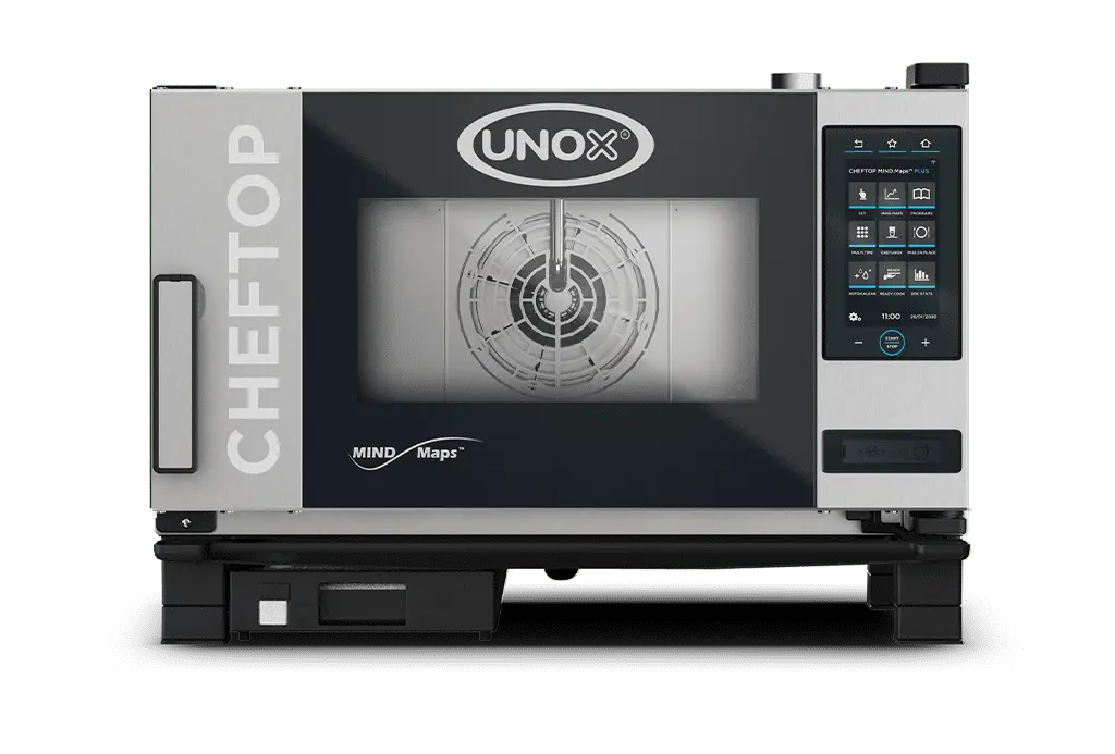 Unox CHEFTOP MIND.Maps PLUS Intelligent Commercial Combi Oven – 3-Tray GN 1/1 – Electric — XEVC-0311-EPLM