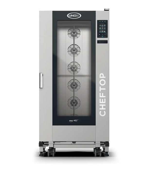 Unox CHEFTOP MIND.Maps PLUS Trolley Intelligent Commercial Combi Oven – 20-Tray GN 1/1 – Gas — XEVL-2011-GPLS