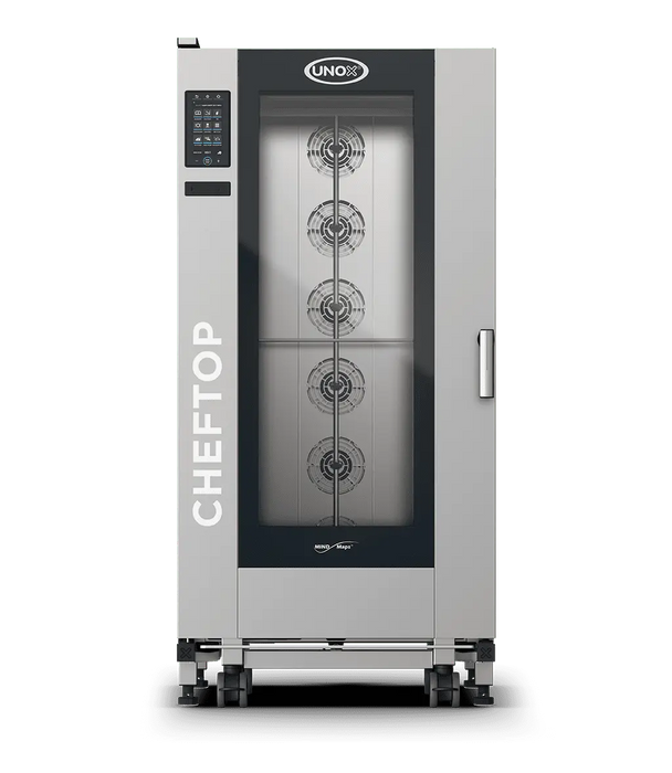 Unox CHEFTOP MIND.Maps PLUS Trolley Intelligent Commercial Combi Oven – 20-Tray GN 1/1 – Gas — XEVL-2011-GPRS