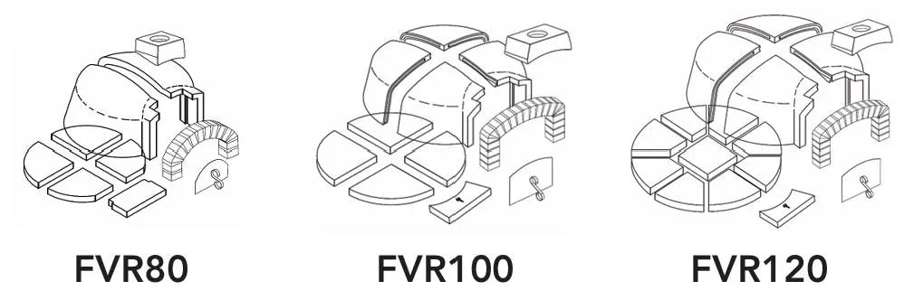 Valoriani FVR Series Woodfired Pizza Oven Kits  Pizza Ovens