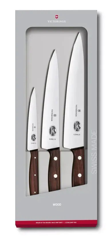 Victorinox Carving Set 3 Piece Wood Handle  Carving Knives