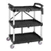 Vogue 3-Tier Polypropylene Folding Trolley Small  Catering Trolleys