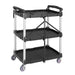 Vogue 3-Tier Polypropylene Folding Trolley Small  Catering Trolleys