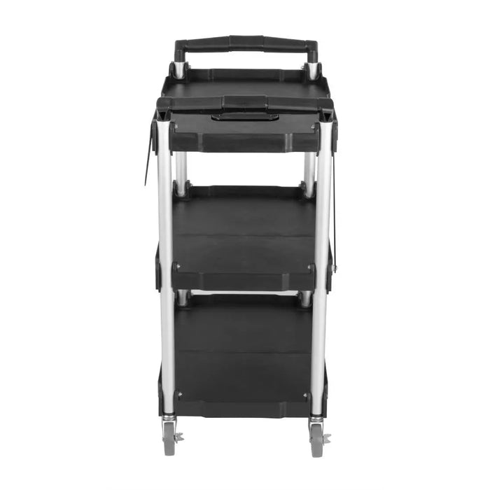 Vogue 3-Tier Polypropylene Folding Trolley Small  Catering Trolleys