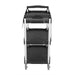 Vogue 3-Tier Polypropylene Folding Trolley Small  Catering Trolleys