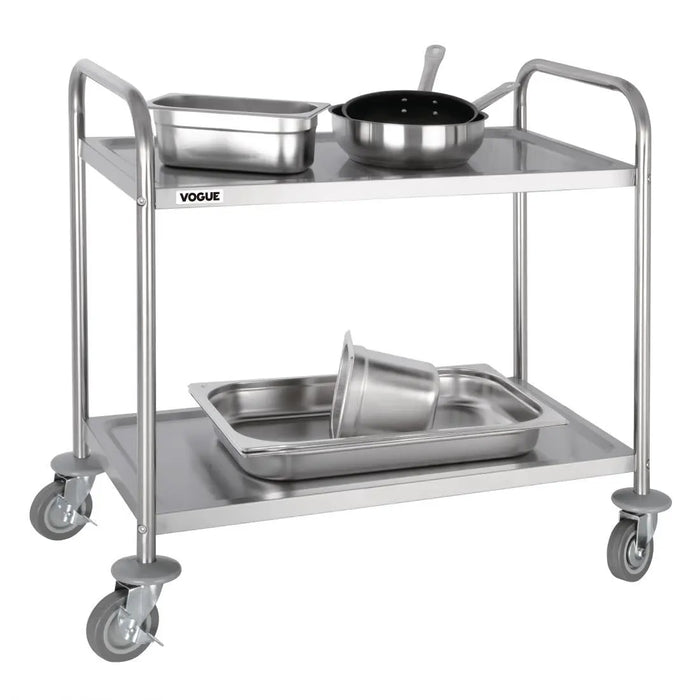 Vogue Essentials Polypropylene Compact Mobile Trolley  Catering Trolleys