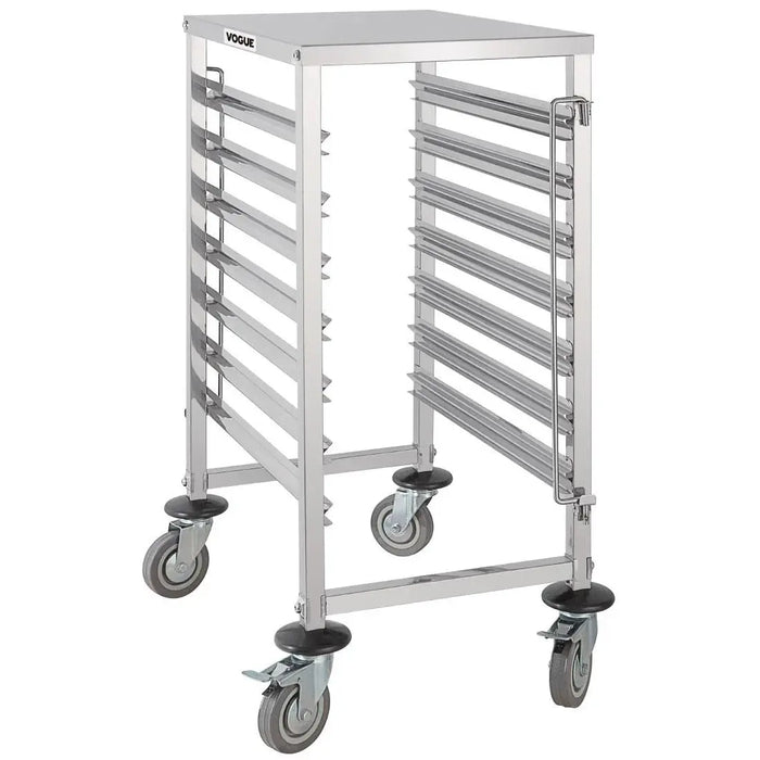 Vogue Gastronorm Racking Trolley 7 Level  Catering Trolleys