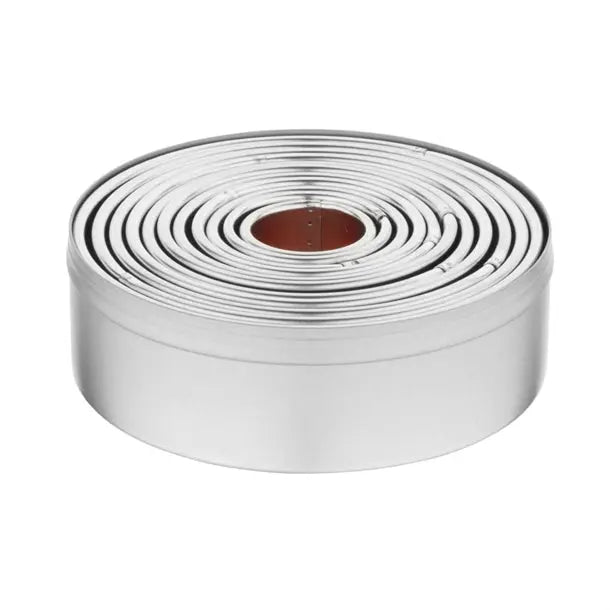 Vogue 11-piece plain round pastry cutter set E013