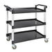 Vogue Polypropylene Mobile Trolley Large  Catering Trolleys