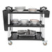 Vogue Polypropylene Mobile Trolley Large  Catering Trolleys