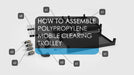 Vogue Polypropylene Mobile Trolley Large  Catering Trolleys