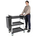Vogue Polypropylene Mobile Trolley Small  Catering Trolleys