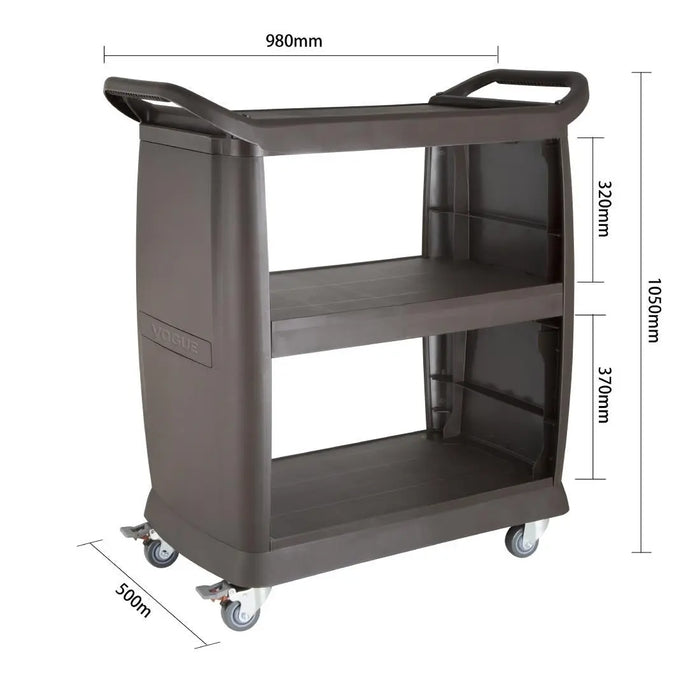 Vogue Polypropylene Mobile Trolley  Catering Trolleys