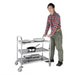 Vogue Stainless Steel 3-Tier Clearing Trolley – Medium  Catering Trolleys