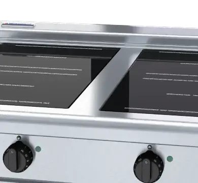 Waldorf 800 Series INL8400R5-CB - 900mm Electric Induction Cooktop Low Back Version - Cabinet Base