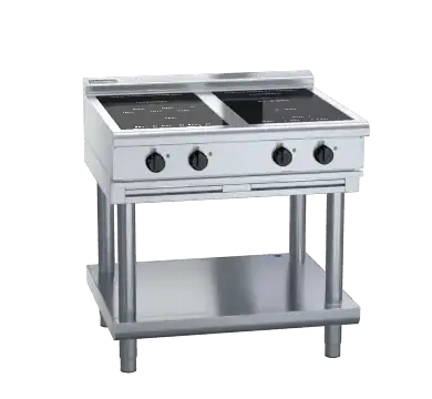 Waldorf 800 Series INL8400R5F-LS - 900mm Electric Induction Cooktop Low Back Version - Leg Stand