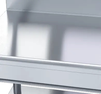 Waldorf 800 Series BT8900S-LS - 900mm Bench Top With Salamander Support Leg Stand
