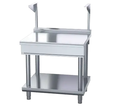 Waldorf 800 Series BTL8900S-LS - 900mm Bench Top With Salamander Support Low Back Version Leg Stand