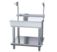 Waldorf 800 Series BTL8900S-LS - 900mm Bench Top With Salamander Support Low Back Version Leg Stand