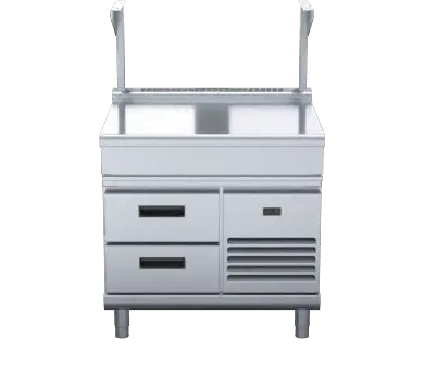 Waldorf 800 Series BTL8900S-RB - 900mm Bench Top With Salamander Support Low Back Version Refrigerated Base