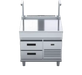 Waldorf 800 Series BTL8900S-RB - 900mm Bench Top With Salamander Support Low Back Version Refrigerated Base