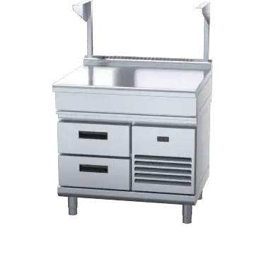 Waldorf 800 Series BTL8900S-RB - 900mm Bench Top With Salamander Support Low Back Version Refrigerated Base