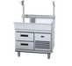 Waldorf 800 Series BTL8900S-RB - 900mm Bench Top With Salamander Support Low Back Version Refrigerated Base