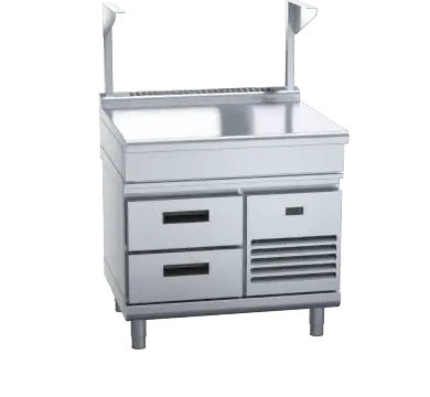 Waldorf 800 Series BTL8900S-RB - 900mm Bench Top With Salamander Support Low Back Version Refrigerated Base