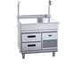 Waldorf 800 Series BTL8900S-RB - 900mm Bench Top With Salamander Support Low Back Version Refrigerated Base