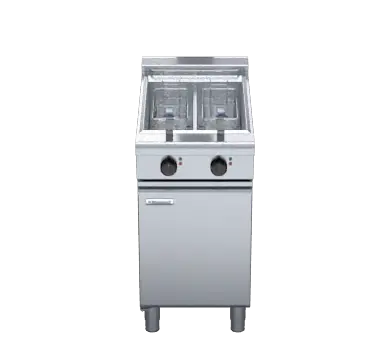 Waldorf 800 Series FNL8224E - 450mm Twin Pan Electric Fryer Low Back Version