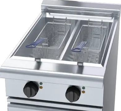 Waldorf 800 Series FNL8224E - 450mm Twin Pan Electric Fryer Low Back Version