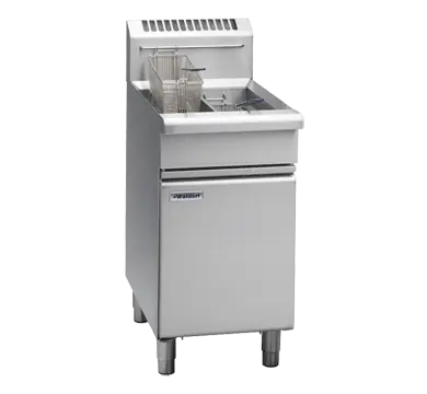 Waldorf 800 Series FNL8226G - 450mm Twin Pan Gas Fryer Low Back Version