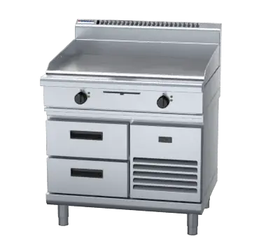 Waldorf 800 Series GP8900E-RB - 900mm Electric Griddle - Refrigerated Base