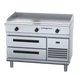 Waldorf 800 Series GPL8120E-RB - 1200mm Electric Griddle Low Back Version - Refrigerated Base
