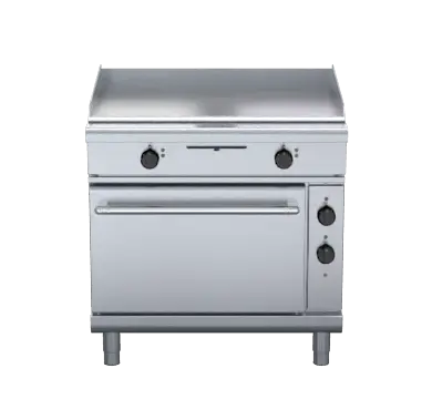 Waldorf 800 Series GPL8910EC - 900mm Electric Griddle Convection Oven Range Low Back Version