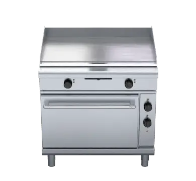 Waldorf 800 Series GPL8910EC - 900mm Electric Griddle Convection Oven Range Low Back Version