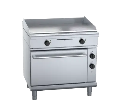 Waldorf 800 Series GPL8910EC - 900mm Electric Griddle Convection Oven Range Low Back Version