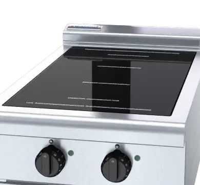 Waldorf 800 Series INL8200F-LS - 450mm Electric Induction Cooktop Low Back Version - Leg Stand