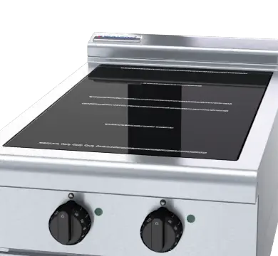 Waldorf 800 Series INL8200R5-LS - 450mm Electric Induction Cooktop Low Back Version - Leg Stand