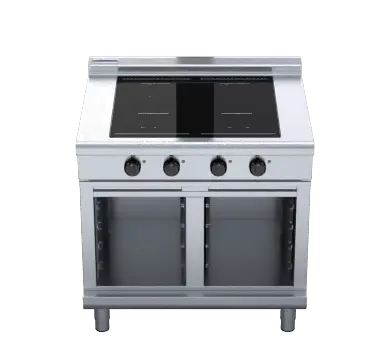Waldorf 800 Series INL8400F-CB - 900mm Electric Induction Cooktop Low Back Version - Cabinet Base