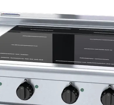 Waldorf 800 Series INL8400F-CB - 900mm Electric Induction Cooktop Low Back Version - Cabinet Base