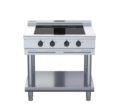 Waldorf 800 Series INL8400F-LS - 900mm Electric Induction Cooktop Low Back Version - Leg Stand