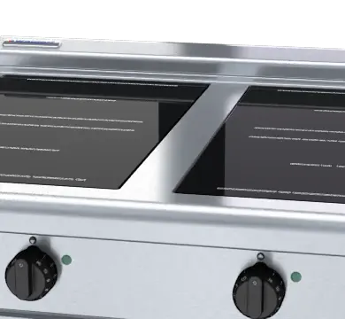 Waldorf 800 Series INL8400R3-B - 900mm Electric Induction Cooktop Low Back Version - Bench Model