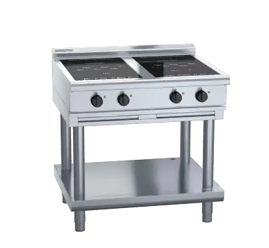 Waldorf 800 Series INL8400R3-LS - 900mm Electric Induction Cooktop Low Back Version - Leg Stand