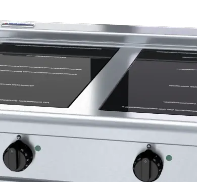 Waldorf 800 Series INL8400R5F-B- 900mm Electric Induction Cooktop Low Back Version - Bench Model